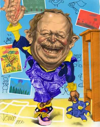Cartoon: Gabor Kuncze party leader Hung (medium) by Tonio tagged caricature,portrait,politics