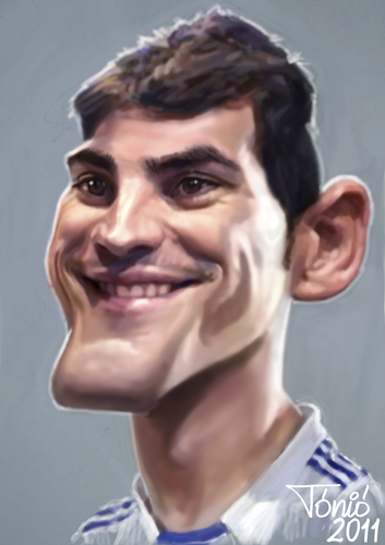 Cartoon: Iker Casillas   Real Madrid (medium) by Tonio tagged football