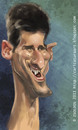 Cartoon: Novak Djokovic (small) by zsoldos tagged tennis,famous,people,ball