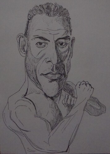 Cartoon: Jean-Claude Van Damme (medium) by Shareni tagged famous,belgian,ans,american,actor,martial,arts,master