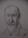 Cartoon: Sigmund Freud (small) by Shareni tagged sigmund,freud,austrian,doctor,psychiatrist,psychology,psychoanalysis