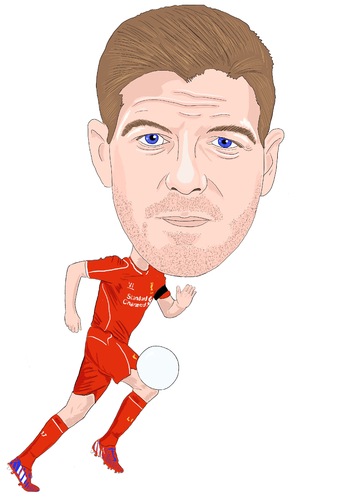 Cartoon: Gerrard Liverpool (medium) by Vandersart tagged liverpool,cartoons,caricatures