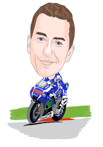 Cartoon: Jorge Lorenzo (medium) by Vandersart tagged jorge,lorenzo,cartoons,caricatures