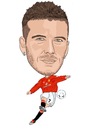 Cartoon: Beckham Manchester United legend (small) by Vandersart tagged manchester,united,cartoons,caricatures