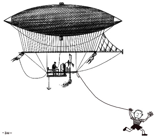 Cartoon: children (medium) by zu tagged child,balloon