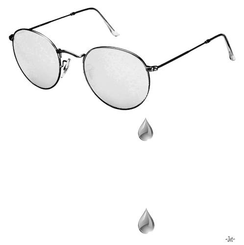 Cartoon: Tears (medium) by zu tagged tears,glasses