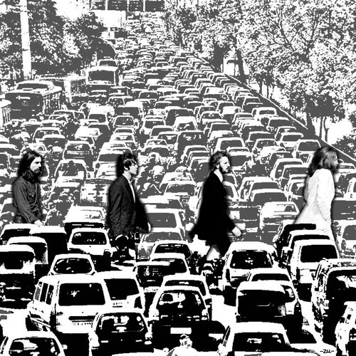 Cartoon: traffic (medium) by zu tagged traffic,beatles,abbey,road