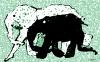 Cartoon: Cave painting (small) by zu tagged cave painting mammut foot