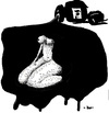 Cartoon: ink (small) by zu tagged ink,girl