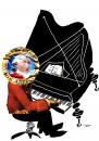 Cartoon: Mozart kugel (small) by zu tagged mozart,kugel,piano