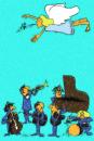 Cartoon: orchestra (small) by zu tagged orchestra,jazz,band