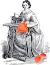 Cartoon: Seamstress (small) by zu tagged seamstress,bikini
