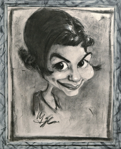 Cartoon: Amelie (medium) by Avel tagged caricature