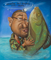 Cartoon: Fisher (small) by Avel tagged caricature