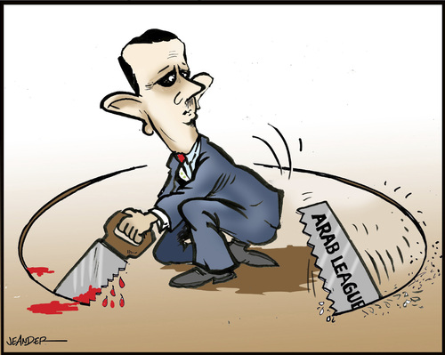 Cartoon: Do it yourself (medium) by jeander tagged bashar,al,assad,syria,arab,spring,league,terror,revolution,assad,syrien,terror,revolution