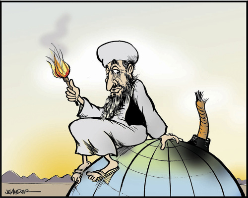 Cartoon: Osama bin Laden (medium) by jeander tagged terror,laden,bin,osama,osama bin laden,terror,terrorismus,osama,bin,laden