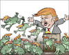 Cartoon: Jumping frogs (small) by jeander tagged trump,frogs,election,us,president