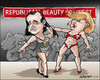 Cartoon: Republican beauty contest (small) by jeander tagged trump,cruz,election,republican,party,gop,usa,contest