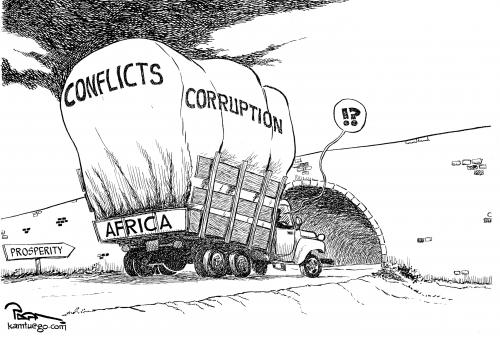 Cartoon: African situation (medium) by Popa tagged 07,1108
