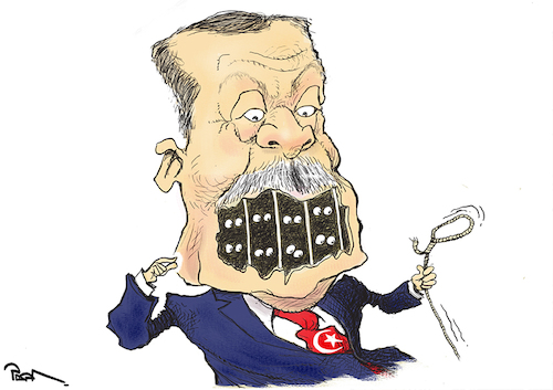 Cartoon: Erdogan_The Prison (medium) by Popa tagged erdogan,turkey,freedomofexpression