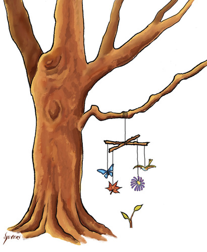 Cartoon: - (medium) by mseveri tagged arbol,bebe,grow,baby,tree