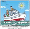 Cartoon: die yacht (small) by pentrick tagged boot,yacht,meer,urlaub,boat,sea,ocean,vacation,woman,man,frau,mann,