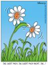 Cartoon: liebesspiel (small) by pentrick tagged blumen,flowers,liebe,love,natur,spiel,game,gerd,bökesch,cartoon,tank,comics,tankcomics