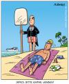 Cartoon: stets zu diensten (small) by pentrick tagged sommerurlaub,summer,holidays,beach,strand,yacht,butler,gerd,bökesch,cartoon,tank,comics,tankcomics
