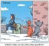 Cartoon: winterspaß (small) by pentrick tagged winter,hunde,postbote,postman,dogs,schnee,snow,animals,tiere,schneeballschlacht,snowball,gerd,bökesch,cartoon,tank,comics,tankcomics