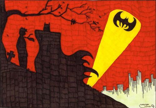 Cartoon: Batman (medium) by spotty tagged batman