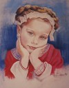 Cartoon: MY FERST PORTRAIT (small) by GOYET tagged portrait,child,suite,lovely,angels