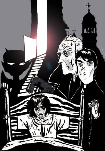 Cartoon: THE EXORCIST (medium) by Jorge Fornes tagged illustration