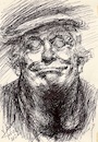 Cartoon: Happy Imbecile (small) by ylli haruni tagged trump,pedophile,fascist,idiot,president,traitor,donald,imbecile
