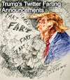 Cartoon: Trump-s Farting Announcements (small) by ylli haruni tagged trump,donald,election,presidential