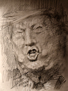 Cartoon: Trump-the Disaster (small) by ylli haruni tagged trump,moron,president,pervert,idnorant,idiot,donald