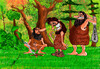 Cartoon: The discovery of the fire 3 (small) by hakanipek tagged invention discovery past fire cave