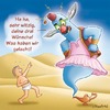Cartoon: Seehhhr witzig (small) by neufred tagged flaschengeist wüste albern lampe aladin