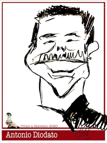 Cartoon: Antonio Diodato (medium) by Enzo Maneglia Man tagged antonio,diodato,caricature,personaggi,cantante,cantautore,di,man,sanremo,2020,da,fighillearte,maneglia