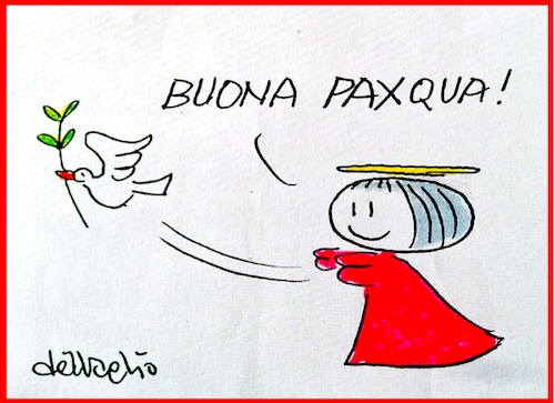 Cartoon: buona Paxqua (medium) by Enzo Maneglia Man tagged auguri,vignetta,del,vaglio,pasqua2017