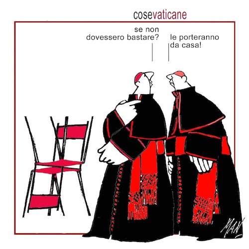Cartoon: cose vaticane (medium) by Enzo Maneglia Man tagged vignette,umorismo,grafico,illustrazioni,spilli,fighillearte,piccolomuseo,fighille,ita