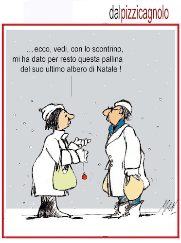 Cartoon: Dal pizzicagnolo (medium) by Enzo Maneglia Man tagged vignette,umorismo,grafico,di,man,enzo,manrglia,fighillearte