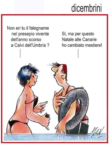 Cartoon: dicembrini 25 2017 (medium) by Enzo Maneglia Man tagged vignetta,umorismo,grafico,fighillearte,man,maneglia