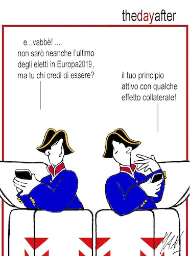 Cartoon: europee 2019 (medium) by Enzo Maneglia Man tagged vignette,umorismo,grafico,satira,politica,man,maneglia,fighillearte,piccolomuseo