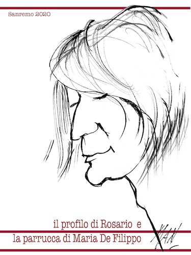 Cartoon: Fiorello Rosario (medium) by Enzo Maneglia Man tagged sanremo,2020,fiorello,festival,della,canzone,italiana,caricatura,fighillearte
