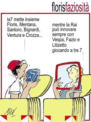 Cartoon: Floris alla 7 (medium) by Enzo Maneglia Man tagged cassonettari,man,maneglia,fighillearte
