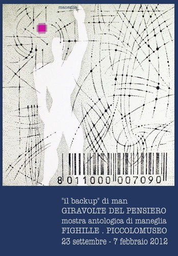Cartoon: il backup di man (medium) by Enzo Maneglia Man tagged piccolomuseo,fighille