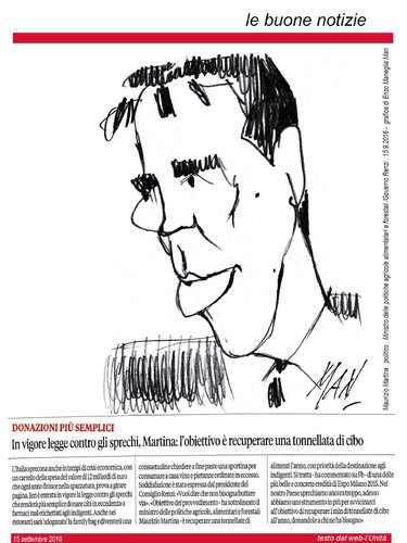 Cartoon: Maurizio Martina (medium) by Enzo Maneglia Man tagged caricatura,maurizio,martina,politico,italiano,governo,renzi,grafica,maneglia,man