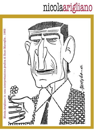 Cartoon: Nicola Arigliano 1962 (medium) by Enzo Maneglia Man tagged anni60,cantante,arigliano,nicola,caricatuta
