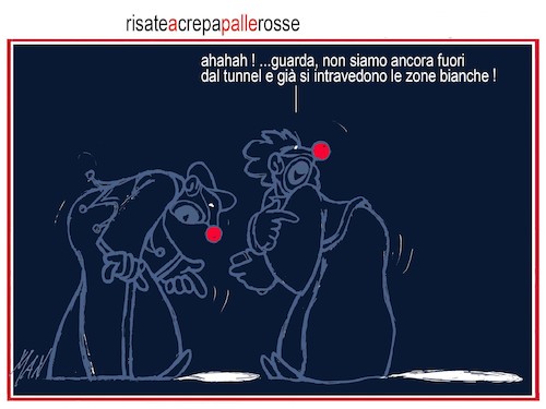 Cartoon: risate a crepapallerosse (medium) by Enzo Maneglia Man tagged vignette,umorismo,grafico,spilli,maneglia,man,fighillearte,piccolomuseo,fighille,ita