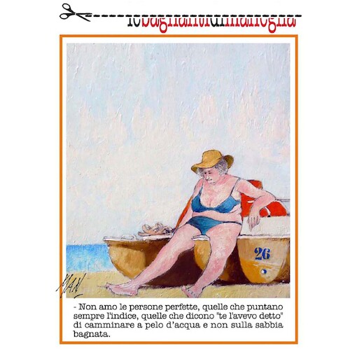 Cartoon: Ritagli (medium) by Enzo Maneglia Man tagged vignette,umorismo,grafico,mare